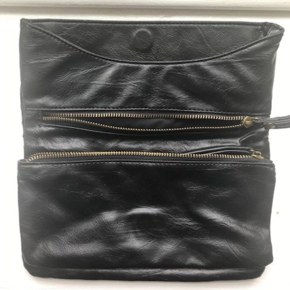 Black Leather Kimchi Blue Clutch